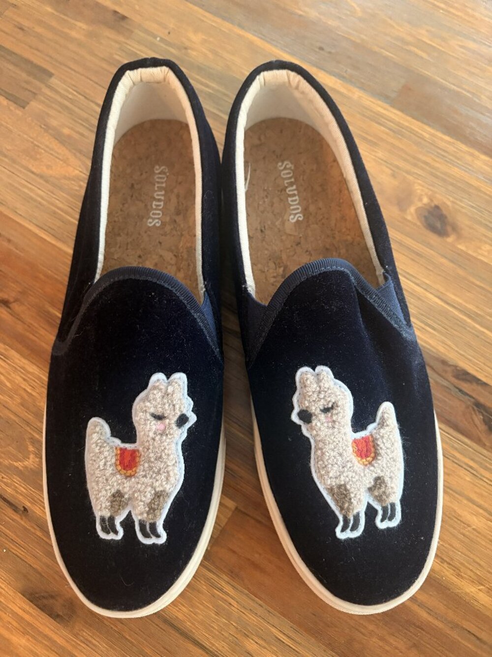 Soludos Women's Velvet Llama Slip On Sneakers (Size 8)